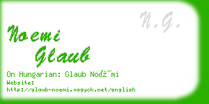 noemi glaub business card